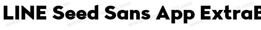LINE Seed Sans App ExtraBold字体转换